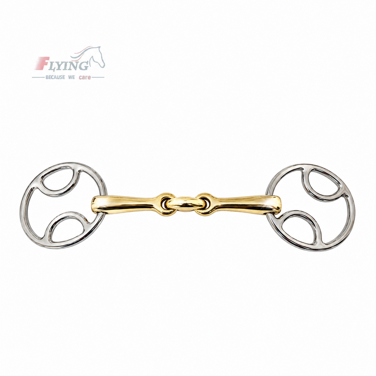 ChatGPT Image Jul 10, 2026, 06_54_57 PM Wilkie Bevel Brass Snaffle Double Jointed Lozenge loose Ring Horse Bit BNWT - Image 1