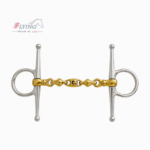 FULL CHEEK WATERFORD HORSE BIT COPPER MIX G SILVER STAINLESS STEEL