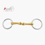 Loose Ring Snaffle Horse Bit Verbindend angle with Lozenge, GS & SS