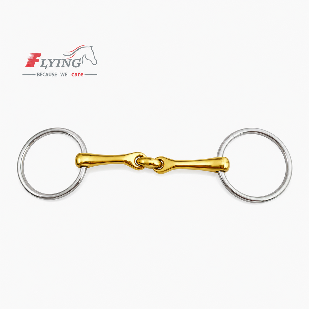ChatGPT Image Jul 10, 2026, 08_20_54 PM Loose Ring Snaffle Horse Bit Verbindend angle with Lozenge, GS & SS - Image 1