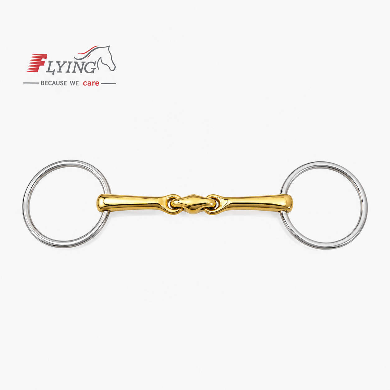 ChatGPT Image Jul 10, 2026, 08_32_15 PM Loose Ring Snaffle Horse Bit Curved Turtle Angled MP / Lozenge German Silver - Image 1