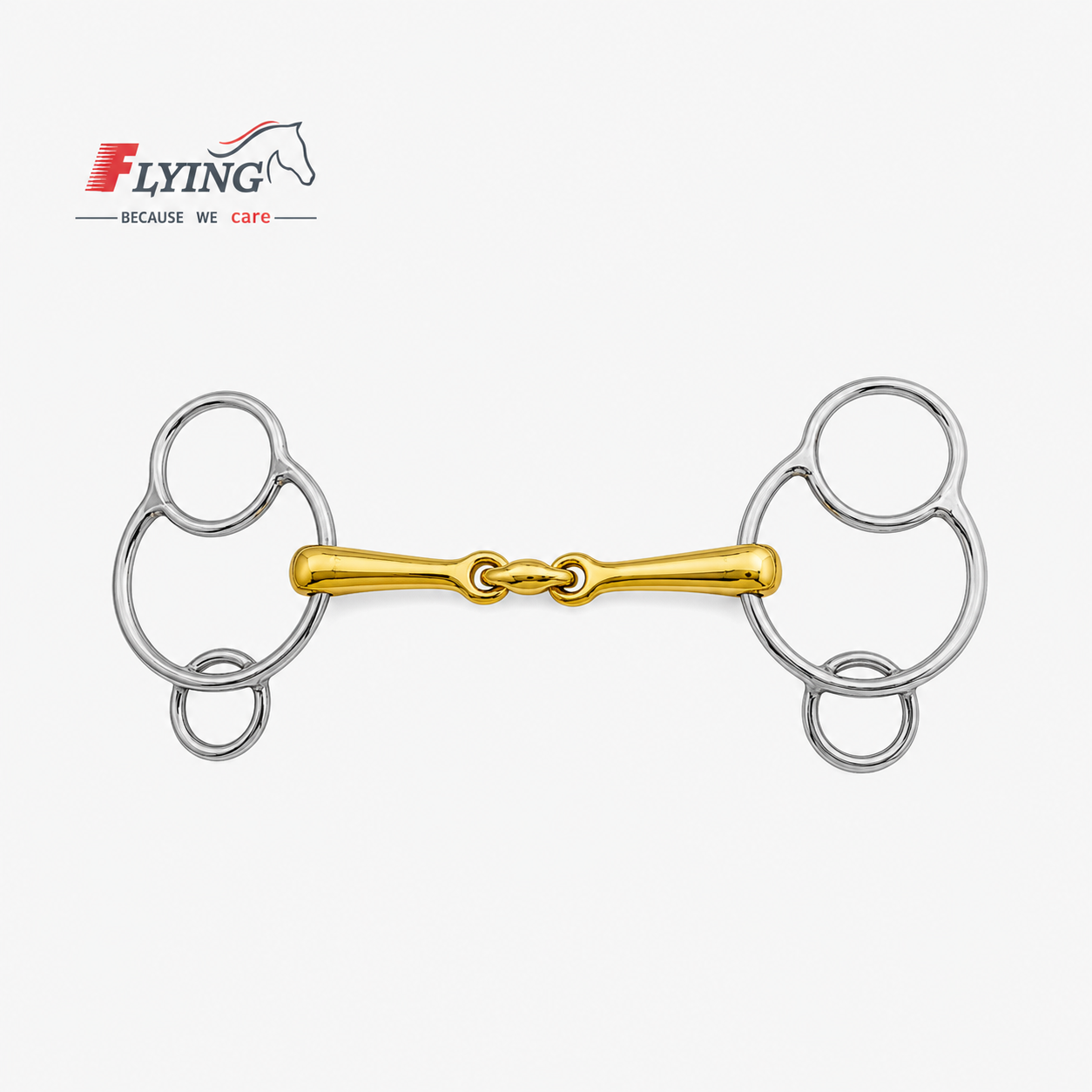 ChatGPT Image Jul 10, 2026, 08_32_47 PM Universal 3 Ring Horse Gag/ Bit Verbindend Angled Bit - Image 1