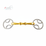 Wilkie Bevel Brass Snaffle Double Jointed Lozenge loose Ring Horse Bit BNWT