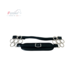 Flower Wheel Cowhide English Hackamore STAINLESS STEEL With Leather Curb Strap - Image 5