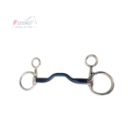 Baucher Blue Sweet Iron Hanging Cheek Ported Horse Bit Snaffle ( Free P & P )