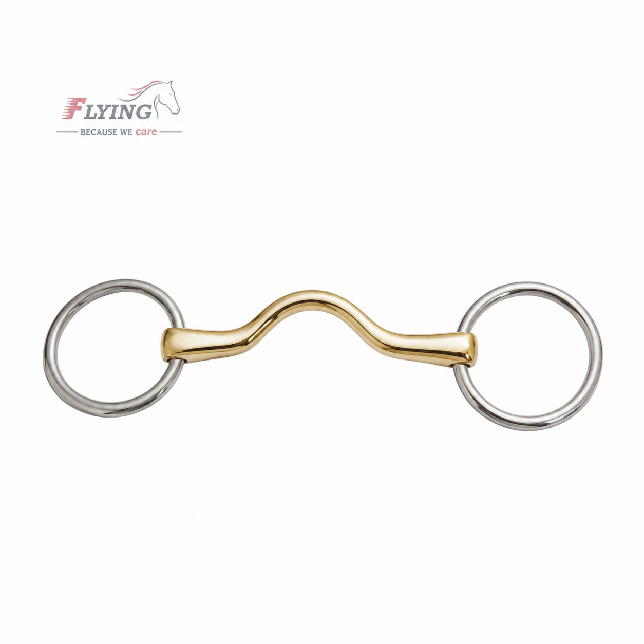 b9eba0fb-02d2-41a5-bfe1-58ef14b32cde Loose Ring Mouth Ported Snaffle Horse Bit - Image 1