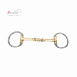 EggButt Snaffle Horse Bit Curved MP with Lozenge GS & SS