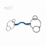 Universal 3 Ring Blue Sweet Iron Mouth Ported Horse Bit Snaffle ( Free P&P, UK )