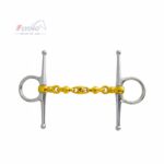 FULL CHEEK WATERFORD HORSE BIT COPPER MIX G SILVER STAINLESS STEEL ( UK Stock )