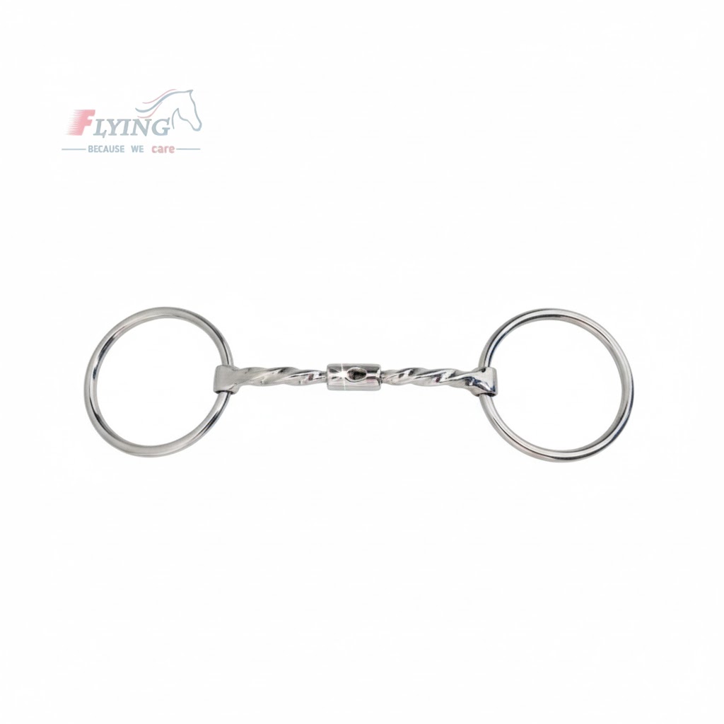 unnamed - 2026-02-01T134859.730 Loose Ring Horse Bit Snaffle with Copper inlay (Inserts) Stainless Steel - Image 1