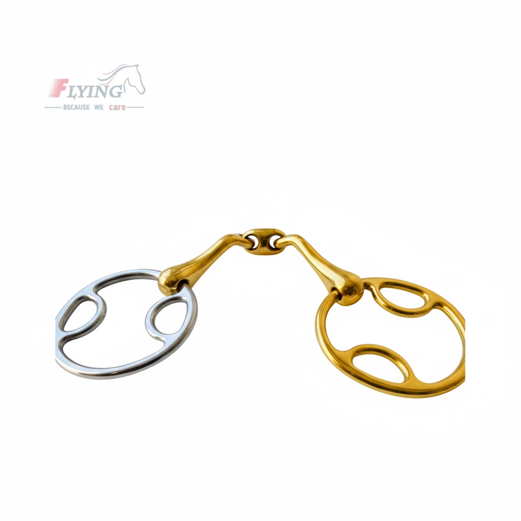 unnamed - 2026-02-01T135655.756 Wilkie Bevel Verbindend Angled Snaffle Horse Bit with GS Lozenge (Free P & P) - Image 1