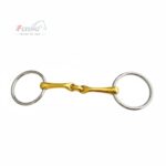 Loose Ring Snaffle Horse Bit Verbindend angle with Lozenge, GS & SS (UK SELLER)