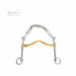 Weymouth Fixed Cheek Bit with curb chain GS & SS (UK Stock, Free P&P)