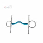 Full Cheek Ported Blue Sweet Iron Horse Bit Snaffle ( Free P & P, UK Stock )