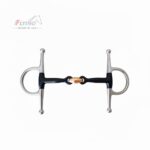 Full Cheek Sweet Iron Double Jointed Snaffle Bit with Copper Lozenge (UK SELLER)