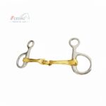 Hanging Cheek Snaffle Bit Verbindend Angled with lozenge double jointed GS & SS
