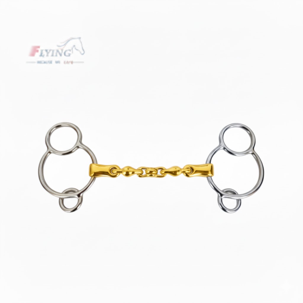 unnamed - 2026-02-01T235353.292 WATERFORD UNIVERSAL BIT GERMAN SILVER MOUTHPIECE 3 RING 2 GAG FOR JUMPING HORSE - Image 1