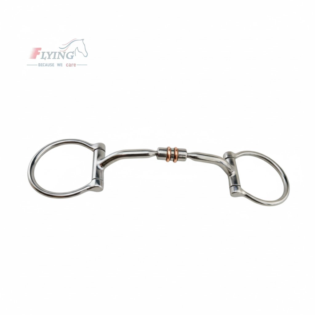 unnamed - 2026-02-02T221815.999 Western D ring Myler Snaffle Horse Bit with Comfy Barrel Copper Roller - Image 1