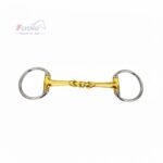 EggButt Snaffle Bit Verbindend Angled MP with German Silver & SS ( UK Stock )