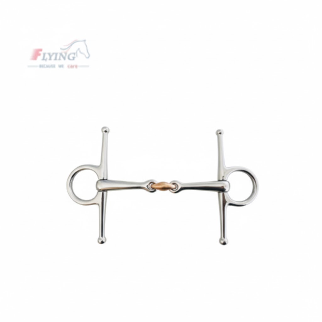 unnamed - 2026-02-02T224054.085 Full Cheek Stainless Steel Horse Bit with Copper Lozenge - Image 1
